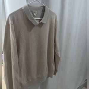 J. Crew Men's Tan Polo Sweater